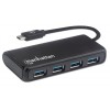 Manhattan IUSB31C-HUB430M - USB 3.2 Gen 1/4-port hub USB Hubs Onetrade